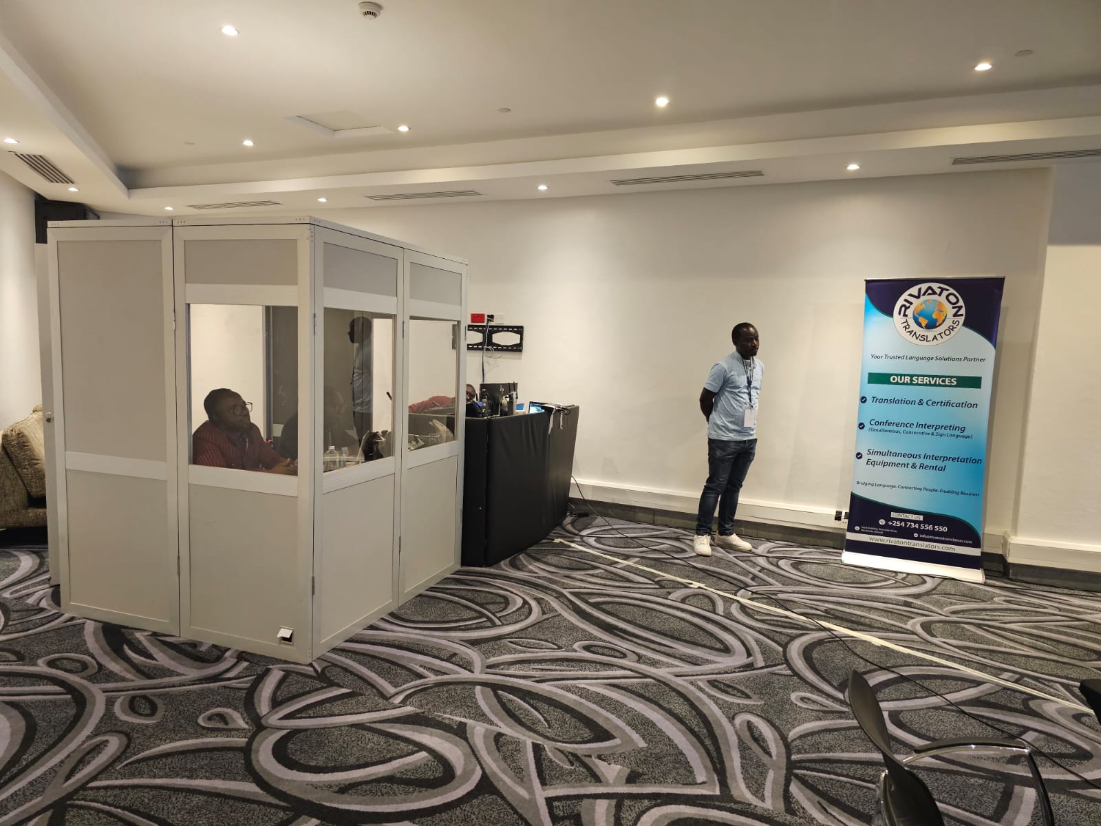 Rivaton Translators supported an African transitional justice dialogue in Nairobi with English–French interpreting, conference equipment and hybrid support.