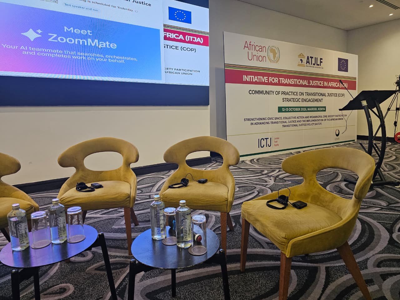 Rivaton Translators delivering English–French interpreting and hybrid conference support at Trademark Hotel, Nairobi, 12–13 October 2026.